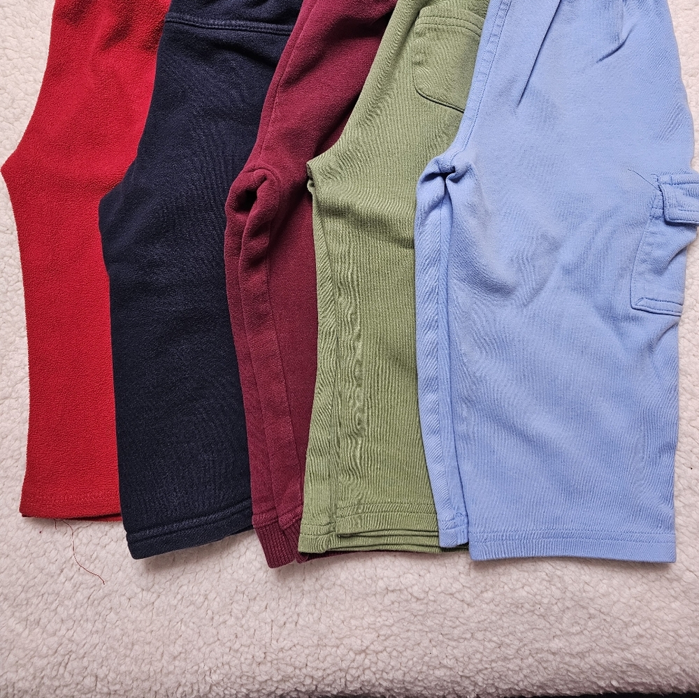 Toddler Sweatpants in Red, Navy, Burgundy, Olive, and Light Blue